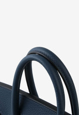 Hermès Birkin 25 in Blue de Prusse Togo Leather with Palladium Hardware