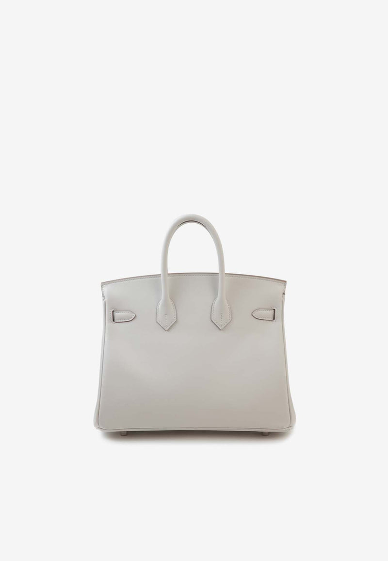 Hermès Birkin 25 in Gris Perle Swift Leather with Palladium Hardware