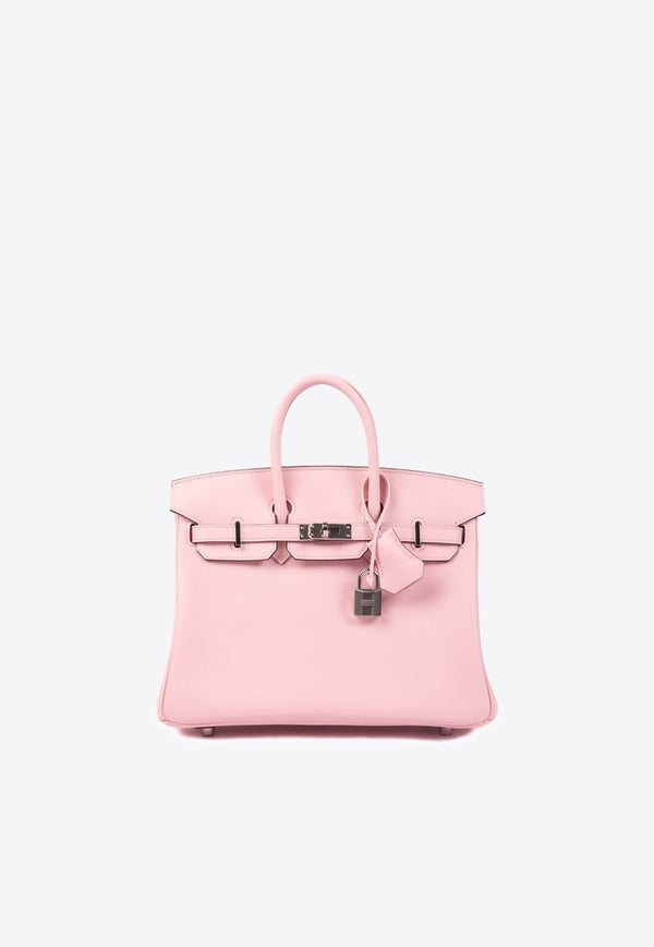 Hermès Birkin 25 in Rose Sakura Swift Leather with Palladium Hardware