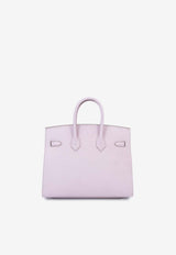 Hermès Birkin 25 Sellier in Mauve Pale Epsom Leather with Palladium Hardware