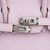 Hermès Birkin 25 Sellier in Mauve Pale Epsom Leather with Palladium Hardware