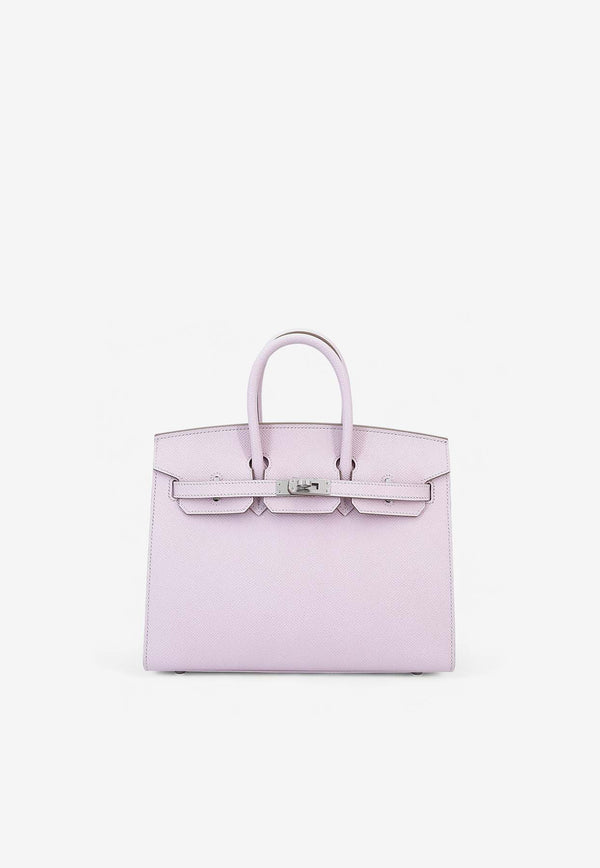 Hermès Birkin 25 Sellier in Mauve Pale Epsom Leather with Palladium Hardware