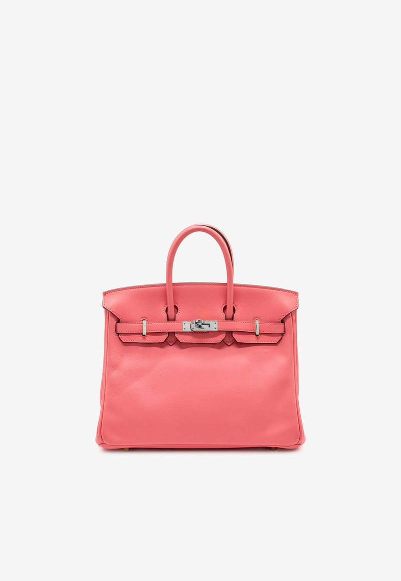 Hermès Birkin 25 in Rose Azalee Swift Leather with Palladium Hardware