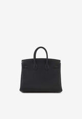 Hermès Birkin 25 Verso in Black and Toundra Togo Leather with Gold Hardware