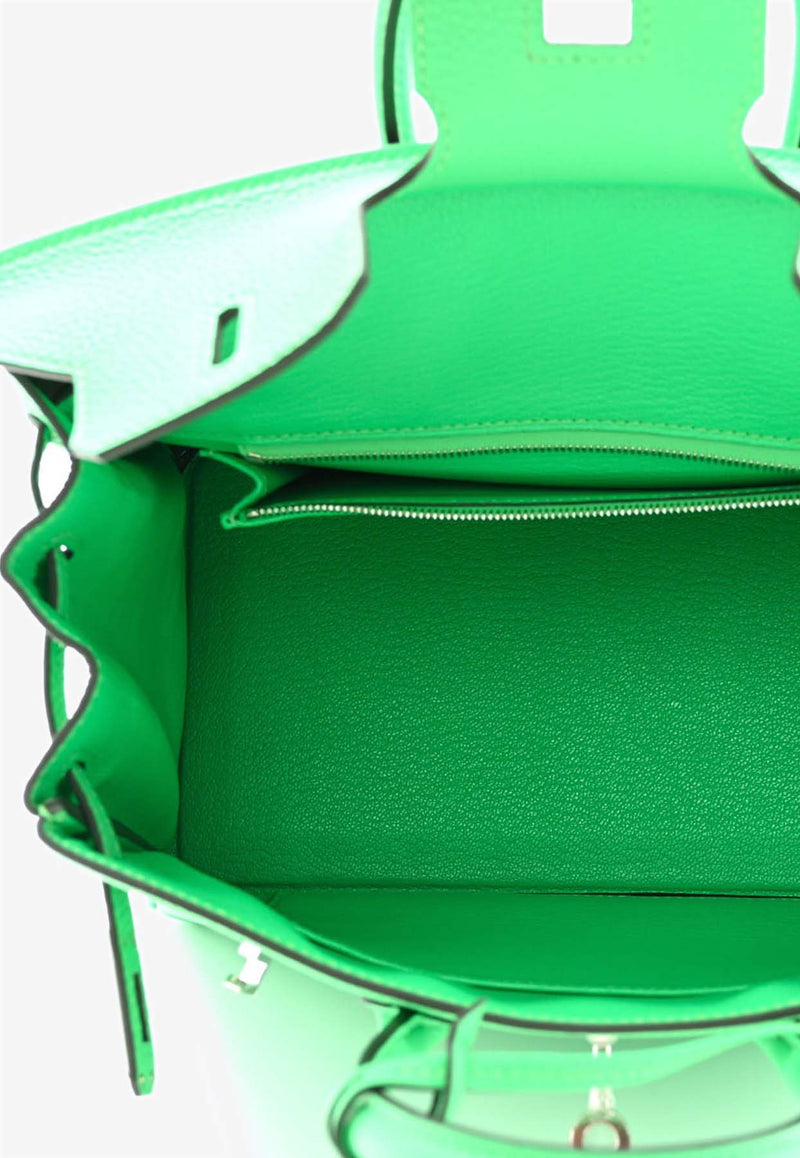 Hermès Birkin 25 in Vert Comics Togo Leather with Palladium Hardware