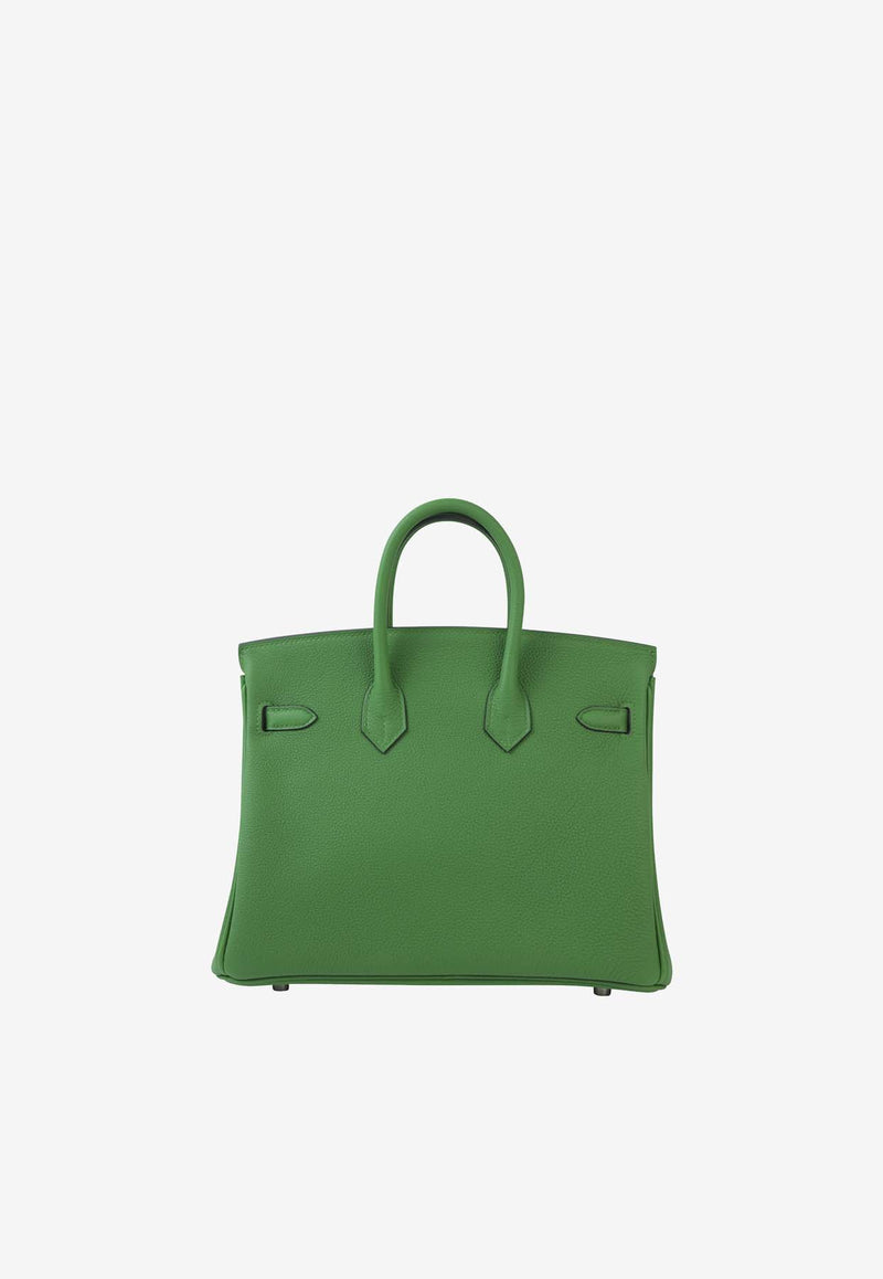 Hermès Birkin 25 in Vert Yucca Togo Leather with Palladium Hardware
