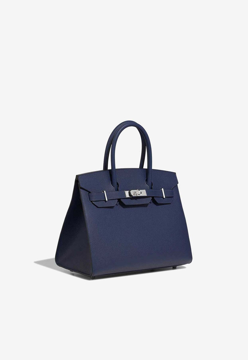 Hermès Birkin 30 in Bleu Navy Epsom with Palladium Hardware