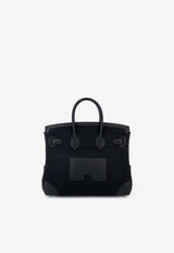 Hermès Birkin 25 Cargo in Black Toile and Swift Leather with Palladium Hardware