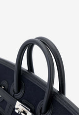 Hermès Birkin 25 Cargo in Black Toile and Swift Leather with Palladium Hardware