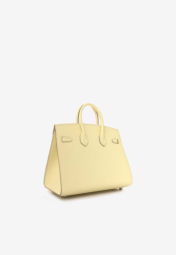 Hermès Birkin 25 Sellier in Jaune Milton Epsom Leather with Palladium Hardware