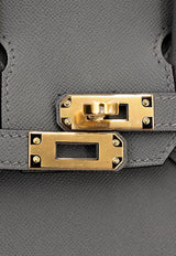 Birkin 25 Sellier in Gris Meyer Madame Leather with Gold  Hardware