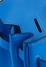 Birkin 25 in Bleu Hydra Swift with Palladium Hardware