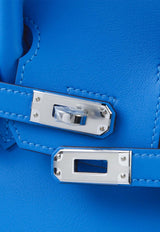 Birkin 25 in Bleu Hydra Swift with Palladium Hardware