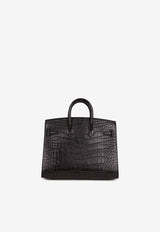 Birkin 20 Sellier in Black Matte Alligator Leather with Gold Hardware