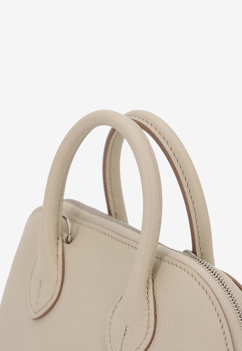 Hermès Mini Bolide 1923 in Beton Evercolor Leather with Palladium Hardware