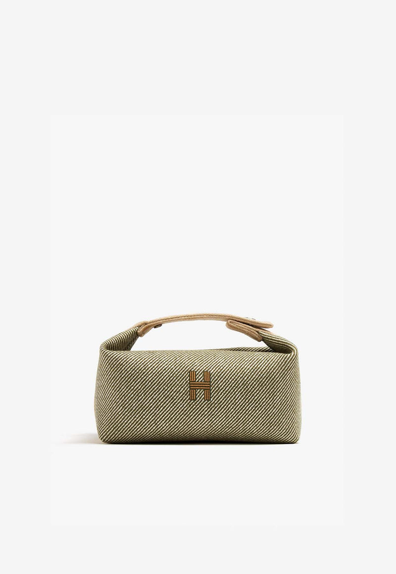 Hermès Small Bride-a-Brac Pouch in Canopee, Ecru and Jaune Bourgeon Wool