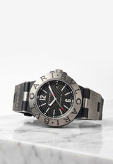 Bvlgari Chronograph Bvlgari 41mm Aluminum Watch Black BVLCB41AW_TH
