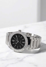 Bvlgari Iconic Bvlgari 38mm Stainless Steel Watch Black BVLIB38SSW_TH