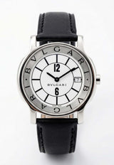 Bvlgari Solotempo 35mm Stainless Steel Watch White BVLS35SSTW_TH