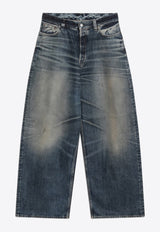 Acne Studios Loose-Fit Faded Jeans Blue C00094CO_ACNE-838