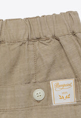 Bonpoint Boys Conway Elastic-Waist Shorts Beige C04BBEW00001CO/O_BONPO-045