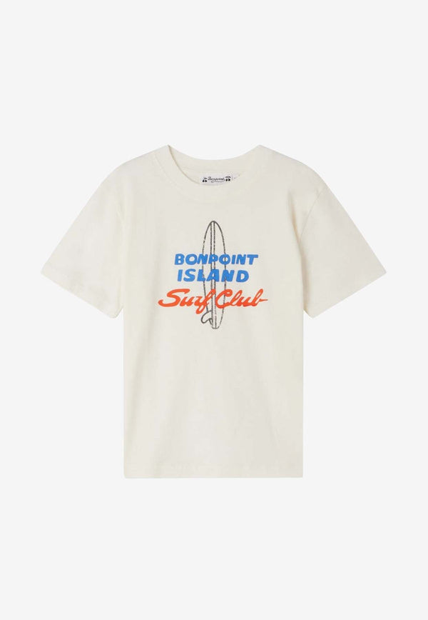 Bonpoint Boys Surf Cult Crewneck T-shirt C04BTSK00002CO/O_BONPO-103