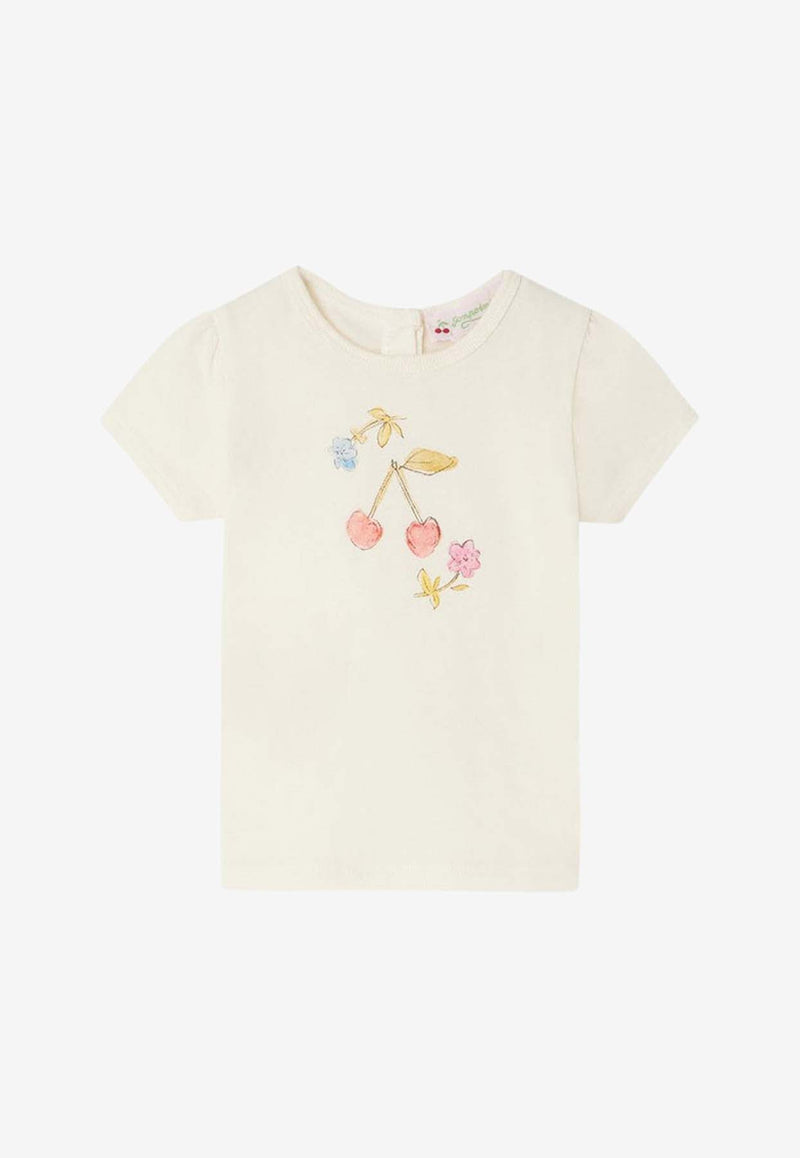 Bonpoint Baby Girls Cira Cherry-Printed T-shirt C04XTSK00001CO/O_BONPO-103