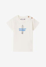 Bonpoint Baby Boys Tom Printed T-shirt C04YTSK00001CO/O_BONPO-103 Ecru