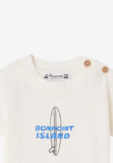 Bonpoint Baby Boys Tom Printed T-shirt C04YTSK00001CO/O_BONPO-103 Ecru