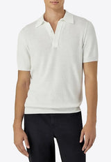Micro-Structured Polo T-shirt
