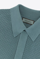 Micro-Structured Polo T-shirt