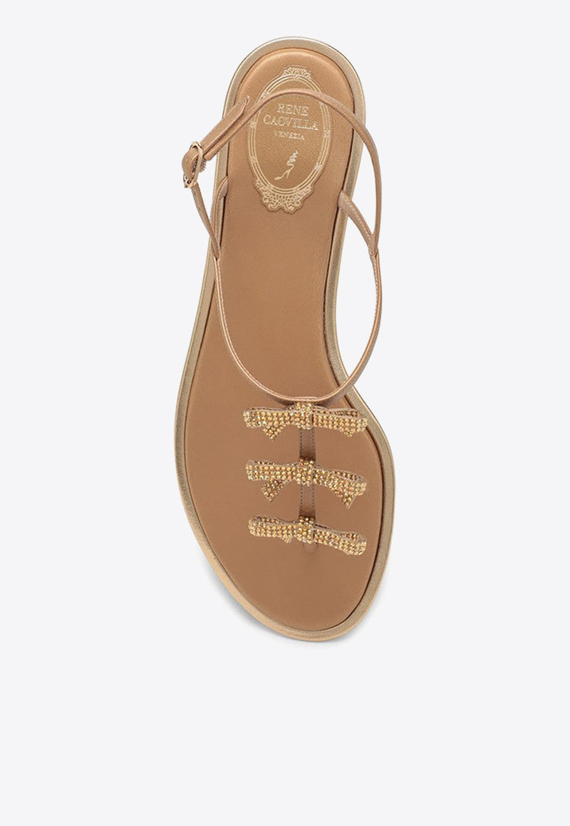 Rene Caovilla Crystal-Embellished Leather Sandals C12018-010R001V184/O_RENEC-GO