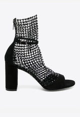 Rene Caovilla Galaxia 80 Crystal Mesh Sandals Black C12030-080_C001_V050