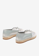 Rene Caovilla Eden Crystal-Embellished Flat Espadrilles C12419-010-AY019026 GREY AYER/CRYSTAL AB STRASS