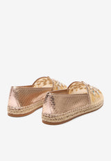 Rene Caovilla Eden Crystal-Embellished Flat Espadrilles C12419-010-AY01L013 GOLD AYER/CRYSTAL AB STRASS
