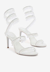 Chandelier 80 Heeled Sandals with Crystals