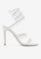 Chandelier 105 Heeled Sandals with Crystals