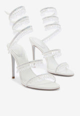 Chandelier 105 Heeled Sandals with Crystals