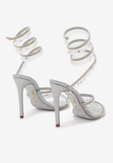 Chandelier 105 Heeled Sandals with Crystals