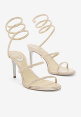 Cleo 80 Heeled Sandals with Crystals