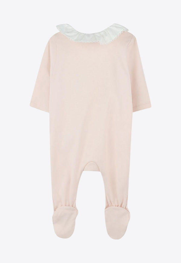 Chloé Kids Baby Girls Logo Embroidered Onesie Gift Set - Set of 3 Pink C20416/45Q_PINK
