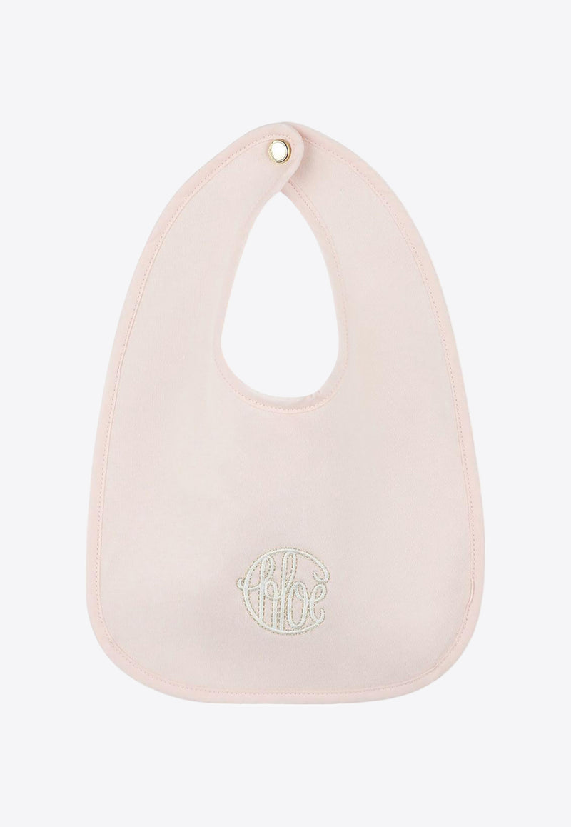 Chloé Kids Baby Girls Logo Embroidered Onesie Gift Set - Set of 3 Pink C20416/45Q_PINK