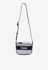 Chloé Kids Girls Logo Striped Crossbody Bag Blue C20428/859_NAVY MULTI