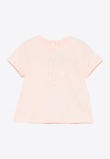 Chloé Kids Baby Girls Logo Embroidered T-shirt Pink C20525/46J_PINK