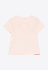Chloé Kids Baby Girls Logo Embroidered T-shirt Pink C20525/46J_PINK