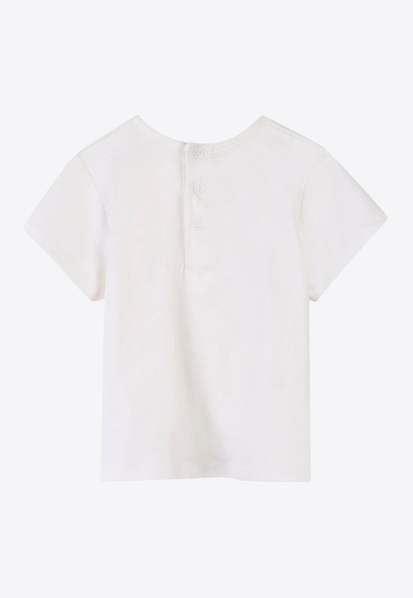 Chloé Kids Baby Girls Palm Print T-shirt White C20526/117_OFF-WHITE
