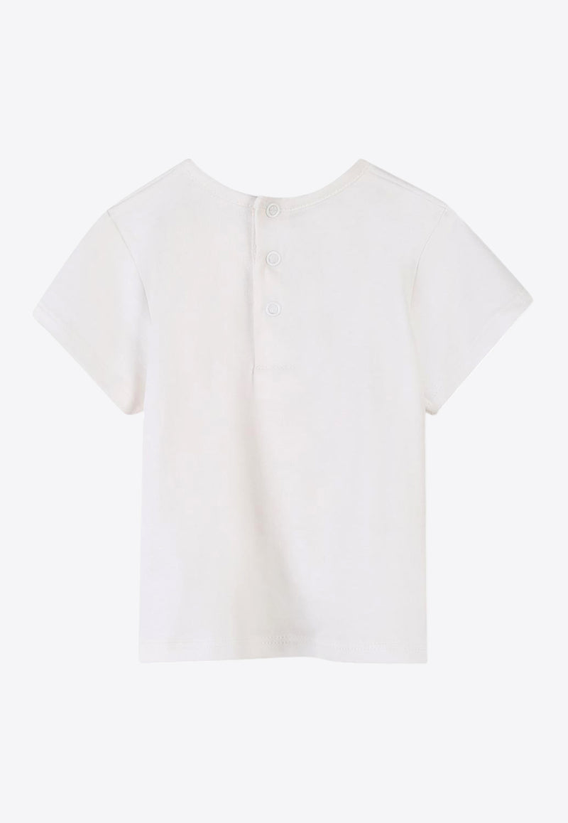 Chloé Kids Baby Girls Palm Print T-shirt White C20526/117_OFF-WHITE