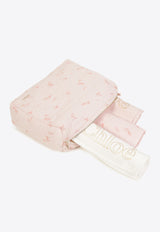 Chloé Kids Babies All-Over Logo Print Blanket Gift Set - Set of 3 C20561/Z41_MULTI COLO