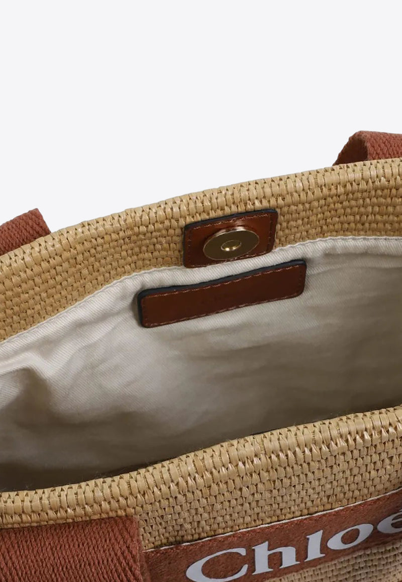 Chloé Kids Girls Logo Embroidered Top Handle Bag C20587/239_NATURAL