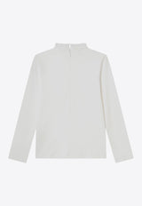 Chloé Kids Girls High-Neck Sweater White C20661CO/R_CHLOE-117